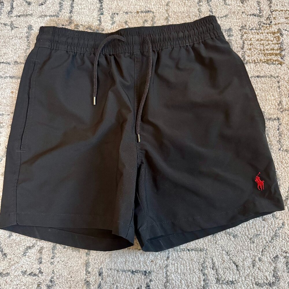 Polo by Ralph Lauren Black Swim Trunks